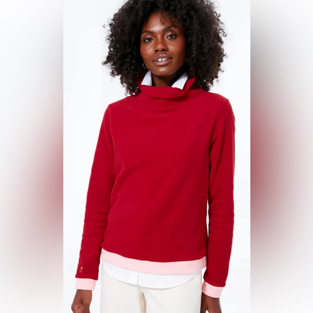 Dudley Stephens Rhythmic Red Tickled Pink Colorblock Park Slope